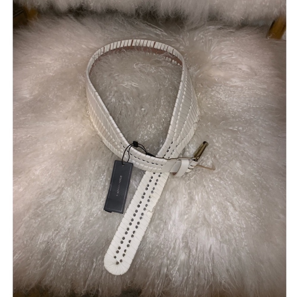 BCBG Wide Braided Belt Buckle